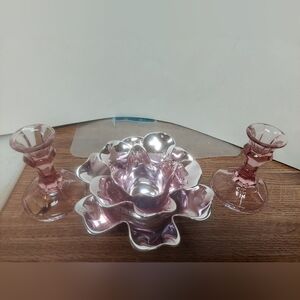 Vintage* Torre & Tagus Mauve Lotus Tealight Holder…